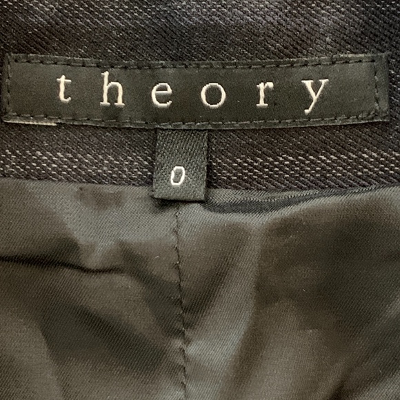 Theory blazer suit jacket button wool blend work 0 - Picture 8 of 11